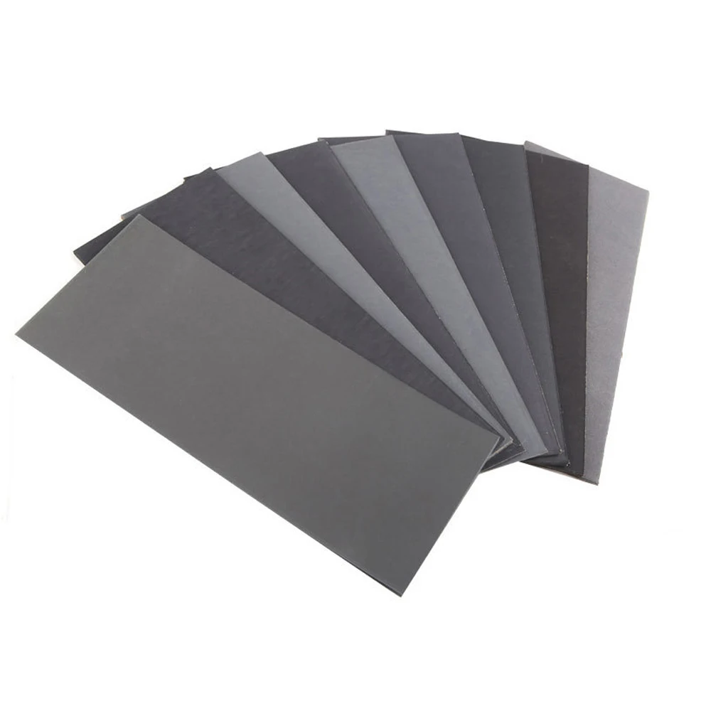 90pcs/pack Rectangular Waterproof Abrasive Paper P400-3000 Sandpapers Use for Grinding and Polishing
