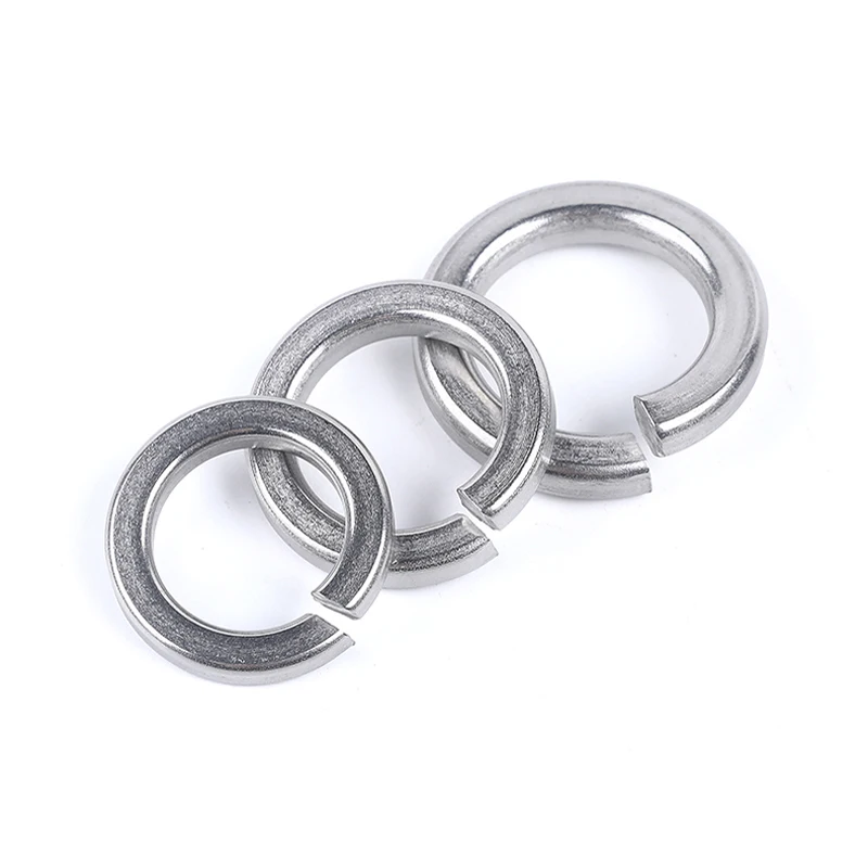 Spring Washer Flat Washer M2 M2.5 M3 M4 M5 M6 M8 M10 M12 M14 M16 M18 M20 M22 M27 Stainless Steel Washers Plain Gaskets