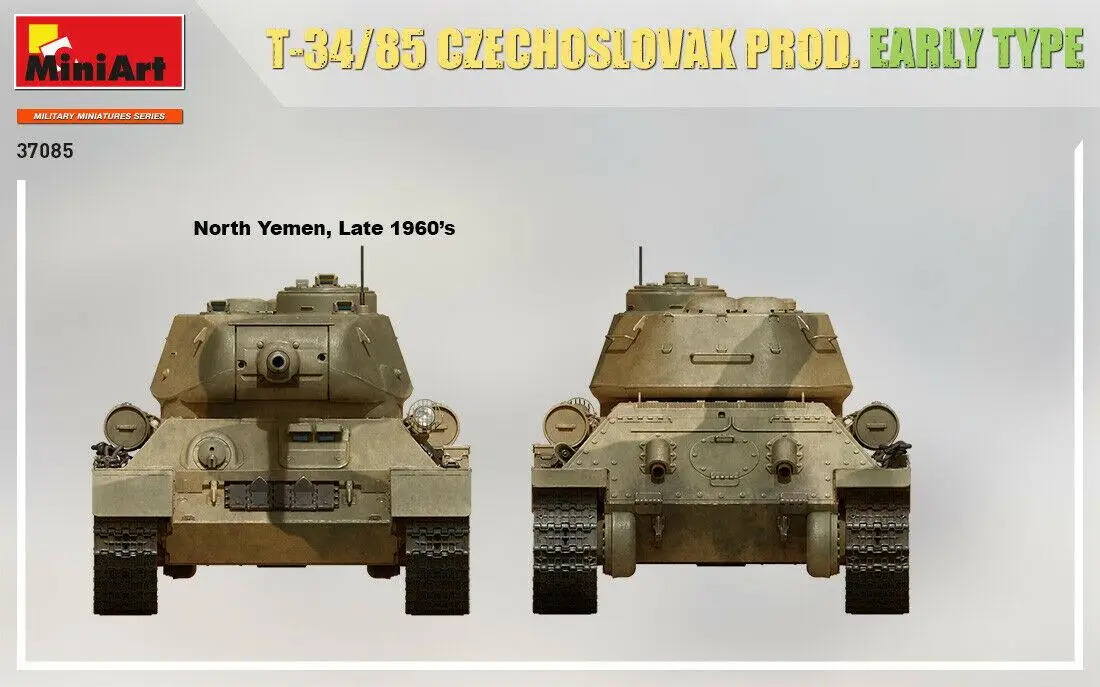 Miniart 37085 1:35 Scale E-34/85 Czech oslovak prod. early type Plastic Model Kit