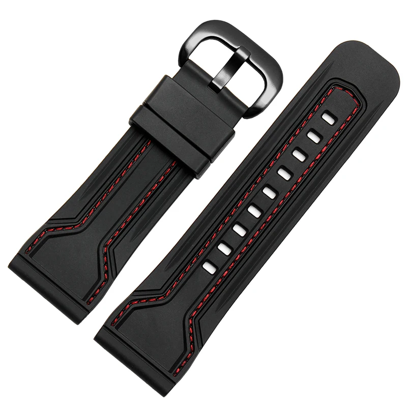 28mm Waterproof Rubber Strap Buckle Replacement Men\'s Large Size Watchband  Accessories For Seven on Friday Strap P3C/02