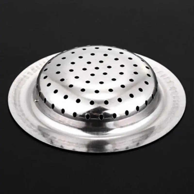 11Cm Gootsteen Zeef Rvs Haar Colanders Sink Filter Ronde Afvoer Gootsteen Filter Badkamer Accessoires