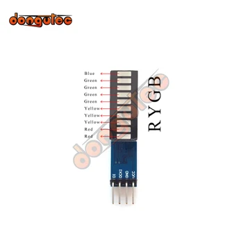 LED Bar Light Emitting Module Strip para Arduino, Tubo Digital, Faixa de 10 Segmentos