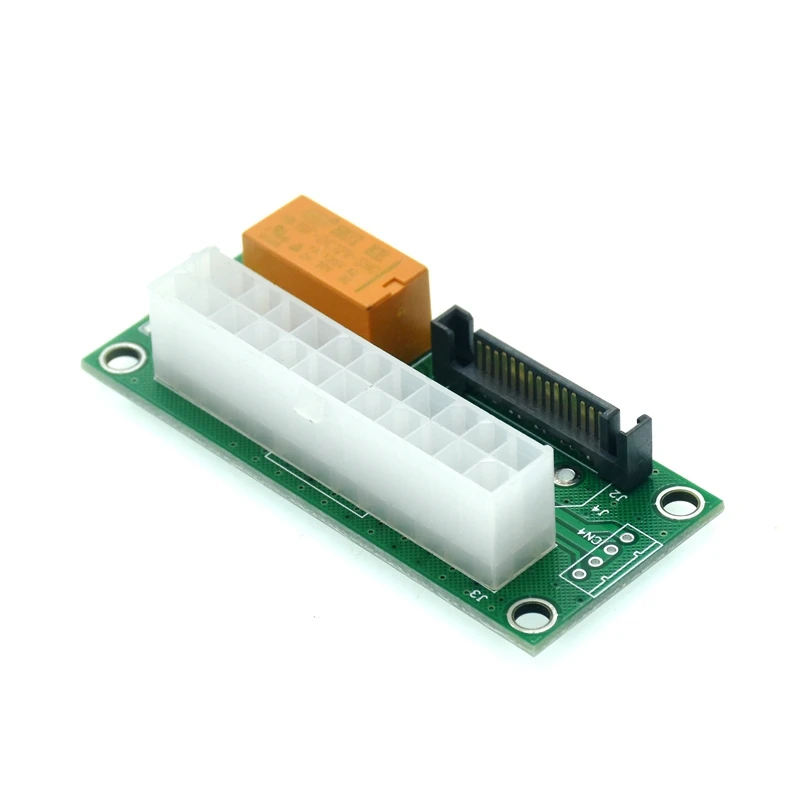 Add Dual PSU Power Supply Sync Adapter ATX 24Pin To 4pin SATA Molex Synchronous Connector Riser Cable Miner Mining Dropshipping