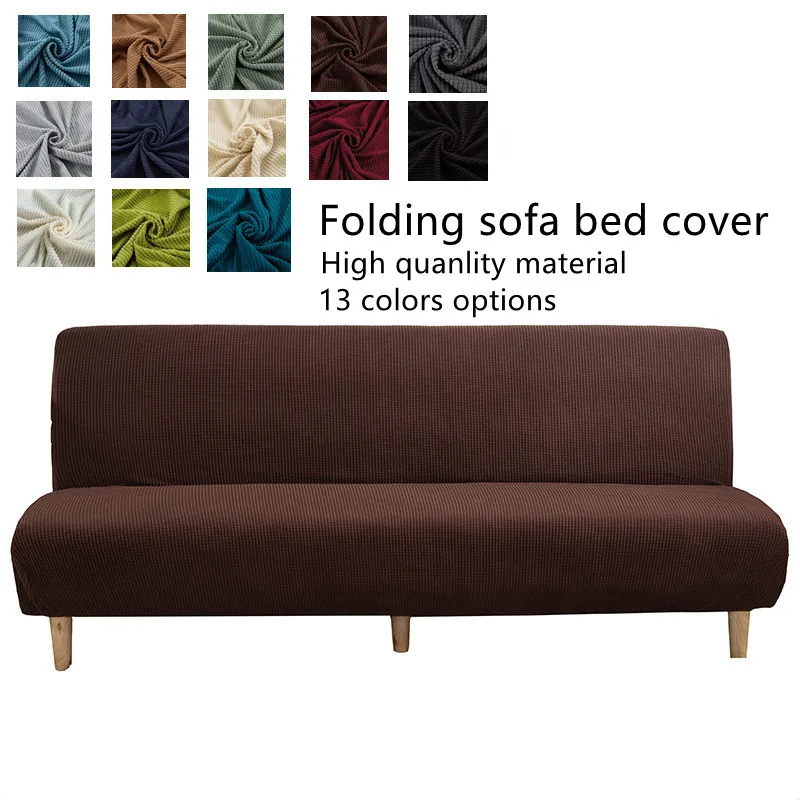 

Customized Sofa bed cover for sofa without armrest and bench S/L/M size Elastic Extensible furniture protector in living room