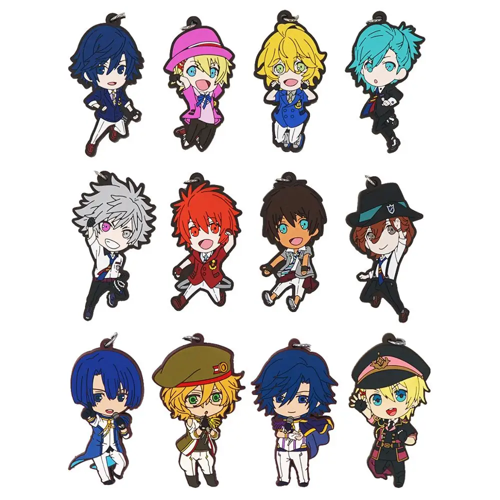 Uta No Prince Sama Anime HIjirikawa Masato Kurosaki Ranmaru Ichinose Tokiya Kurusu Syo Shinomiya Natsuki Game Rubber Keychain