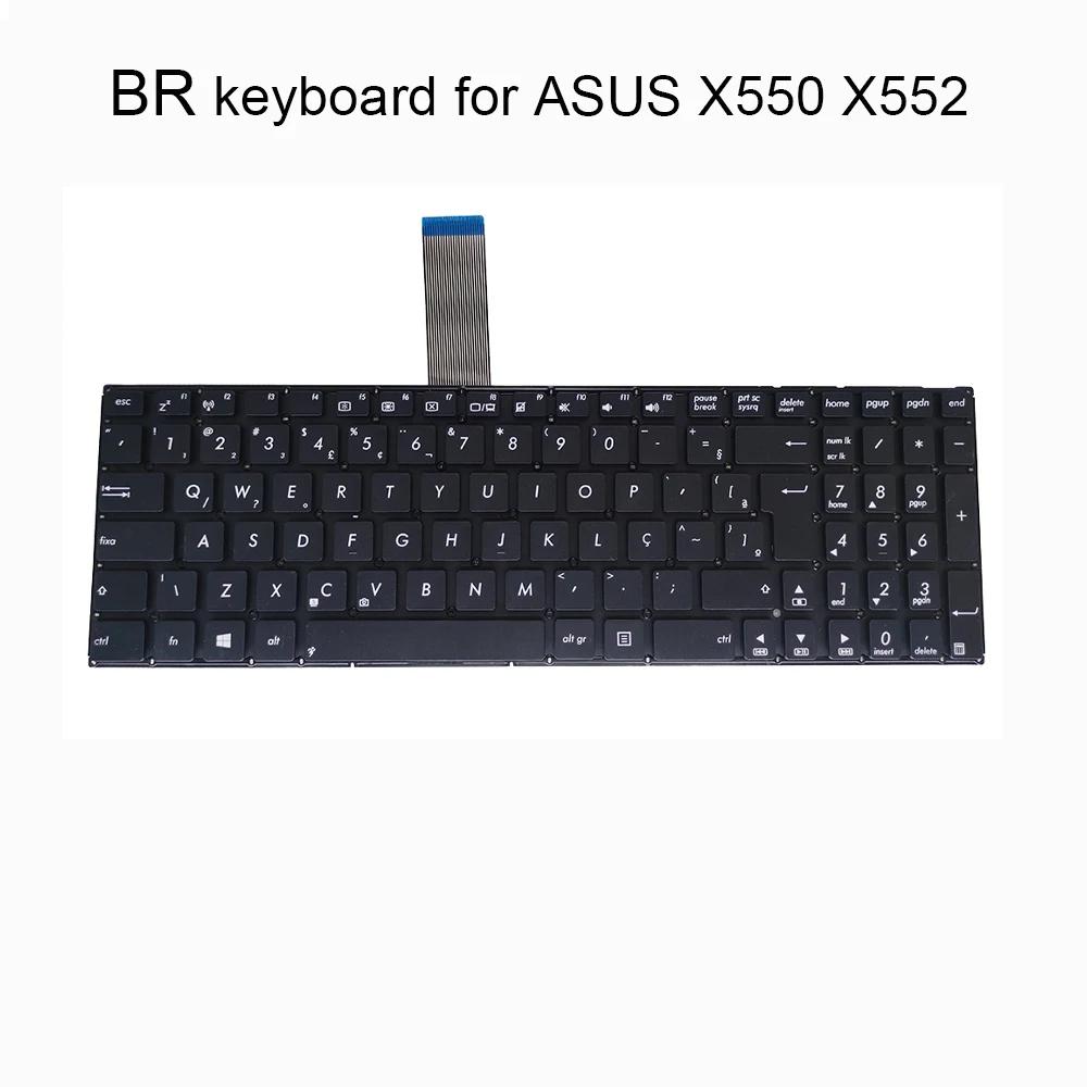 

PT-BR Brazil Keyboard For ASUS X550 X552 S550 Y581 X550C X550CA X550CC X550M X550L X552EA X552M X552LA Brazilian 612SUS00