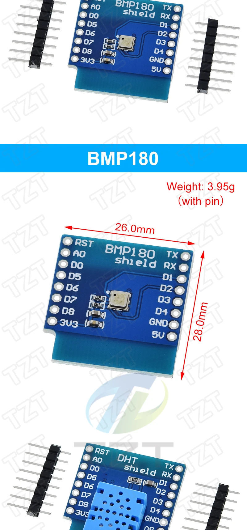 Esp8266 D1 Mini Pro WLAN-Entwicklungsboard Nodeu Ws2812 RGB Dht11 Dht22 Am2302 Relais Ds18b20 Bmp180 Motor für Arduino DIY-Kit – Detail 4