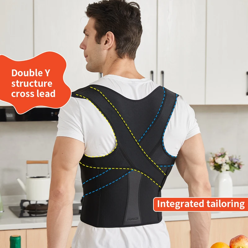 Adjustable Back Shoulder Posture Corrector Belt Clavicle Spine Support Reshape Your Body Home Office Sport Upper Back Neck Brace