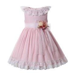 Pettigirl Spring Summer Children First Communion Lace Party Princess Dresses for Kids Girls Birthday Age 234568 10 12Y