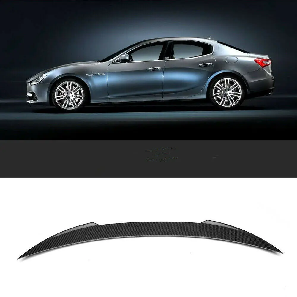 

Car Parts Carbon Fiber Rear Trunk Spoiler Wing Fit for Maserati Ghibli 2014-2016