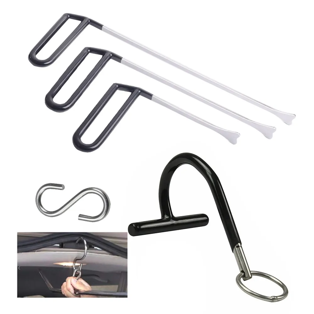 Paintless Dent Removal Tools Hail Rod Hanger S-Hook T-Lever Holder Tool Paintless Dent Repair Tools Leverage Tool