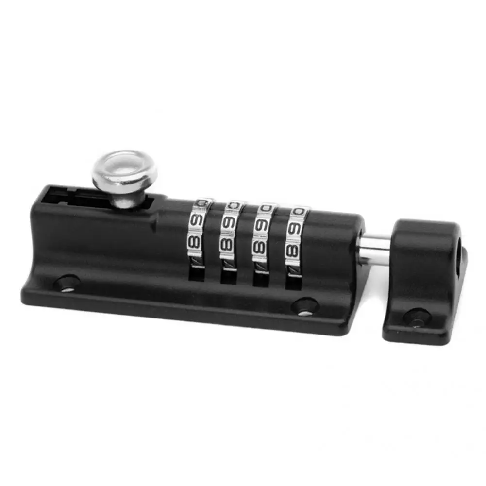 Black/Silver Color  Safe Modern Simple Sliding Door Bolt Code Lock Widely Used Door Bolt Code Lock Safe   for Door