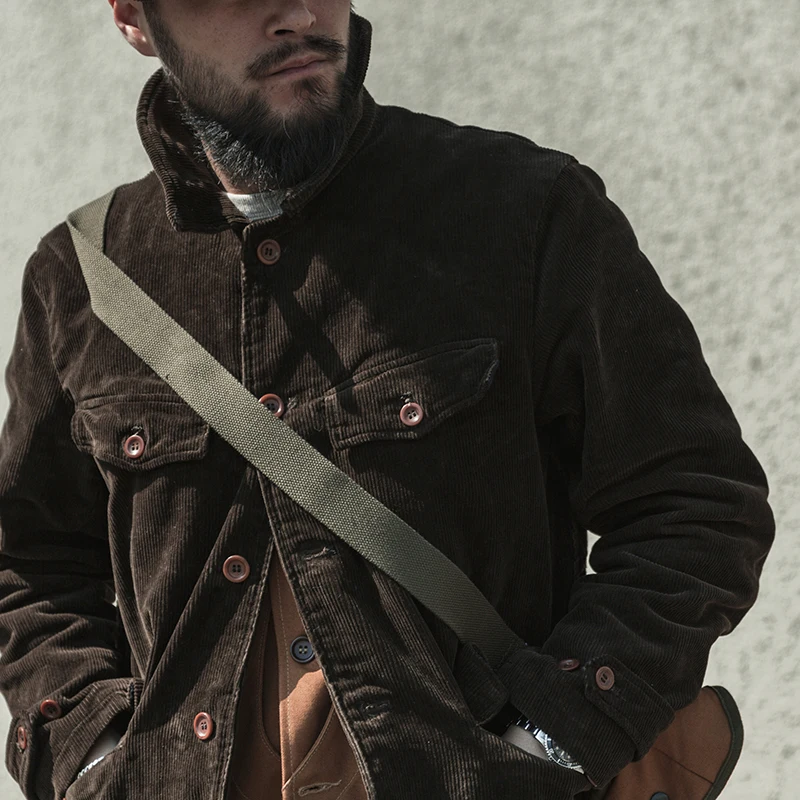 Bronson-Chaqueta de caza estilo francés para hombre, abrigo de