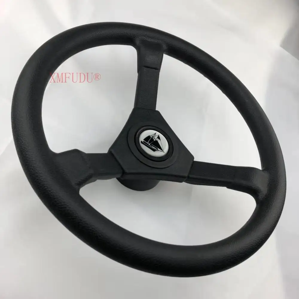 Universelles Ersatz-ABS 310 mm 3-Speichen-3/4-Zoll-Bootslenkrad aus Kunststoff für Marine-Rippe, Schnellboot, Ponton, Power-Segelboot, Yacht