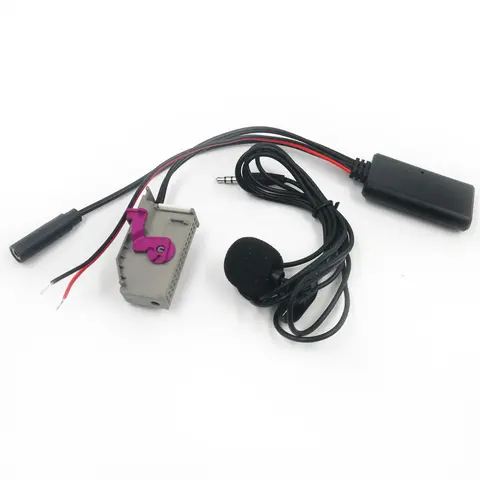 Biurlink RNSE Bluetooth AUX Adapter Music MP3 Aux-IN Audio Cable 3M Microphone Handsfree For Audi A3 A4 A6 A8 TT R8 RNS-E 32Pin