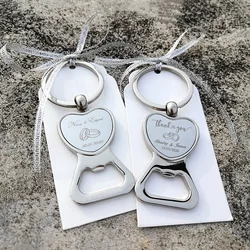 Customized Wedding Gifts For Guests Heart Bottle Wine Opener / Keychain Wedding Favor Birthday Party Souvenir Personalized