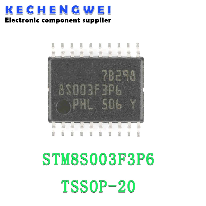 5pcs/lot STM8S003F3P6 STM8S003F3 TSSOP20 8-bit MCU ST method of single chip microcomputer