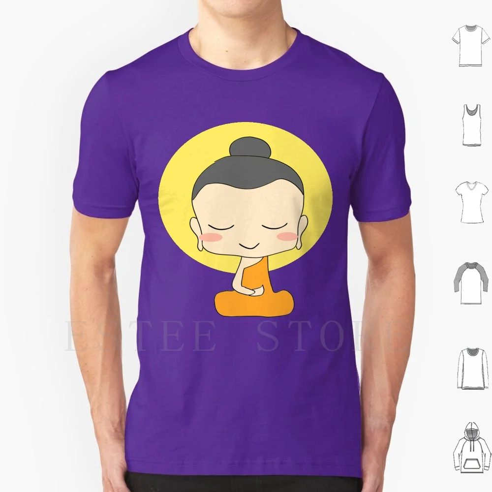 Baby Buddha T Shirt Cotton Men DIY Print Baby Buddha Buddhism Meditation Peace Asia Dharma Eastern Prayer Spiritual