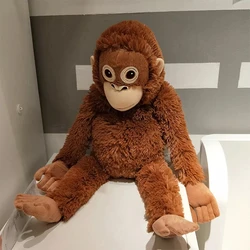 plush toy lovely animal cartoon red gorilla long arms monkey soft stuffed doll girl boy birthday Christmas gift 1pc