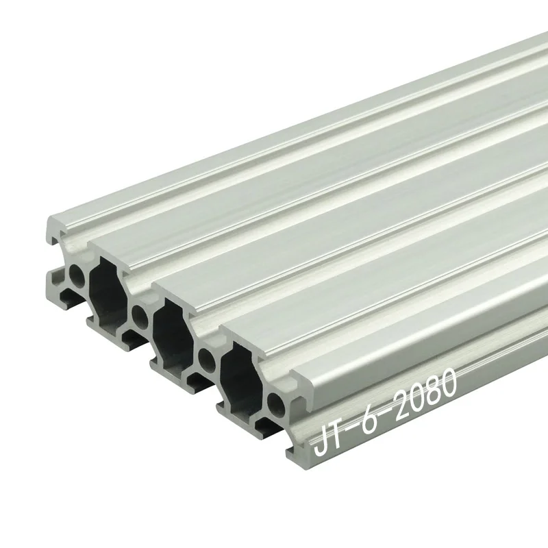 1pc 2080 Aluminum Profile European Standard length 100mm-500mm-800mm Aluminum Profile 2080 Extrusion 2080 CNC 3D Printer Part