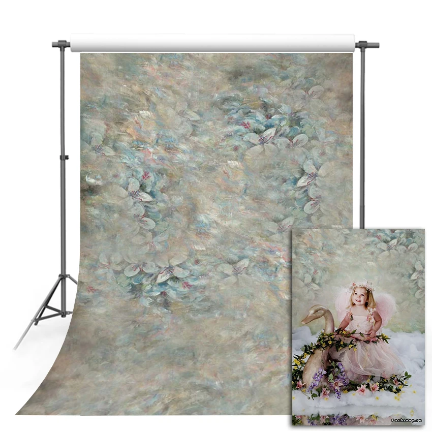 

Mehofond 5X7FT Photography Backgrounds Vintage Oil Painting Flowers Floral Newborn Portrait Backdrops for Photo Studio Photocall