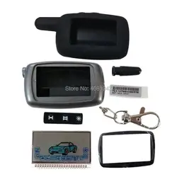 A6 LCD display Screen + Keychain Case + Silicone Cover for Russia Car Alarm System Starline A6 lcd remote control Keychain Key