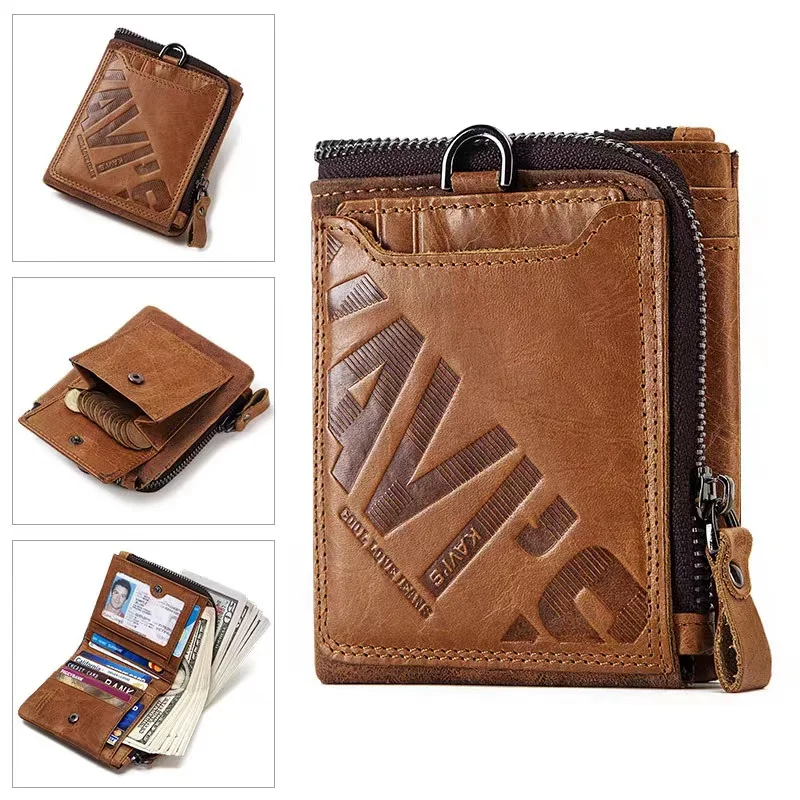 2021 Gredit Card Holder Wallet Purse Men Women Metal RFID Blocking Purse for Men High Quality  ID Card Holder Short porteomonee