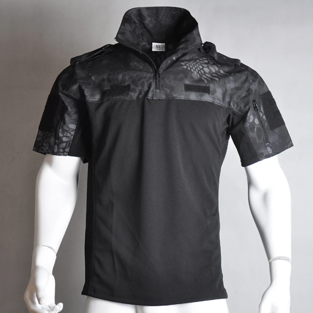 Camisetas para hombre Camiseta de combate del ejército de camuflaje - details 5
