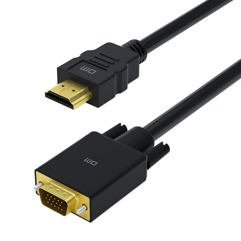 كابل HDMI 1.8 م 3 م إلى VGA 1080P HD مع محول صوت ، CHB033