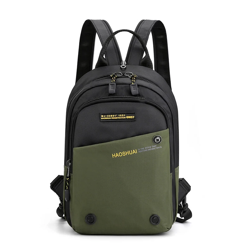 Männer Kleine Rucksack Rucksack Messenger Cross Body Brust Taschen Mehrzweck Military Reise Nylon Männlichen Mode Daypack Rucksack – Detail 28