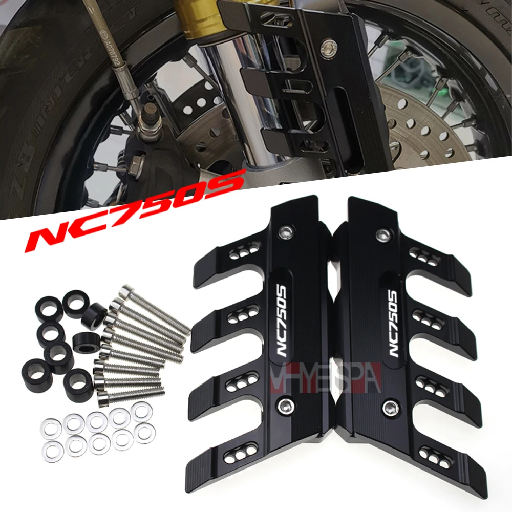 

Motorcycle Front Fender Side Protection Guard Mudguard Sliders For HONDA NC750X NC750S NC 750 Accessories universal