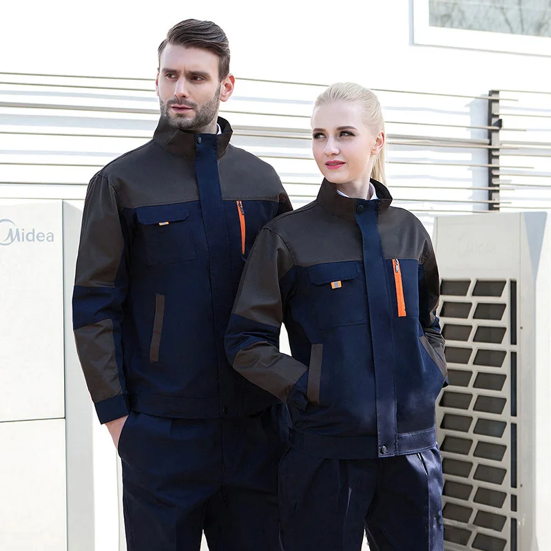 2023 Autumn Long-sleeved Coveralls Working Clothing For Men Women Custom Machine Electrician Factory Workshop Car Repair Uniform