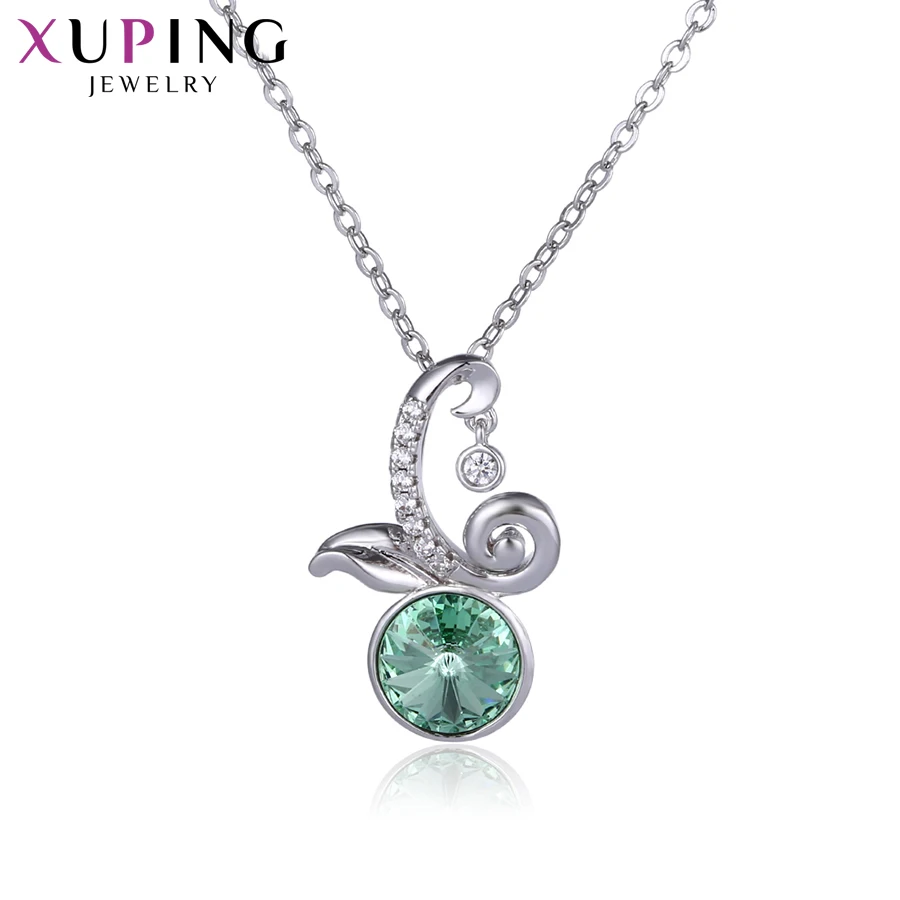 

Xuping Jewelry Elegant Korean Style Crystals Necklace for Bride Wedding Gift 44344
