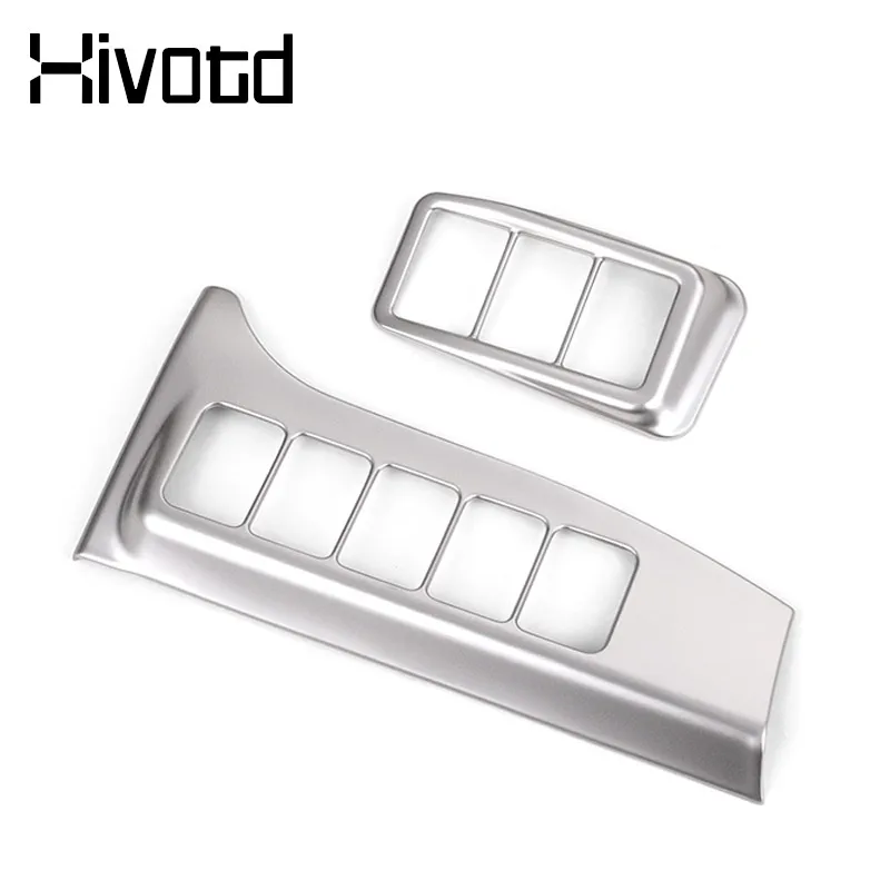 Car Console Headlights Button Cover Trim Stickers Decoration Interior Supplies Accessories For Mitsubishi Outlander 3 2016-2022