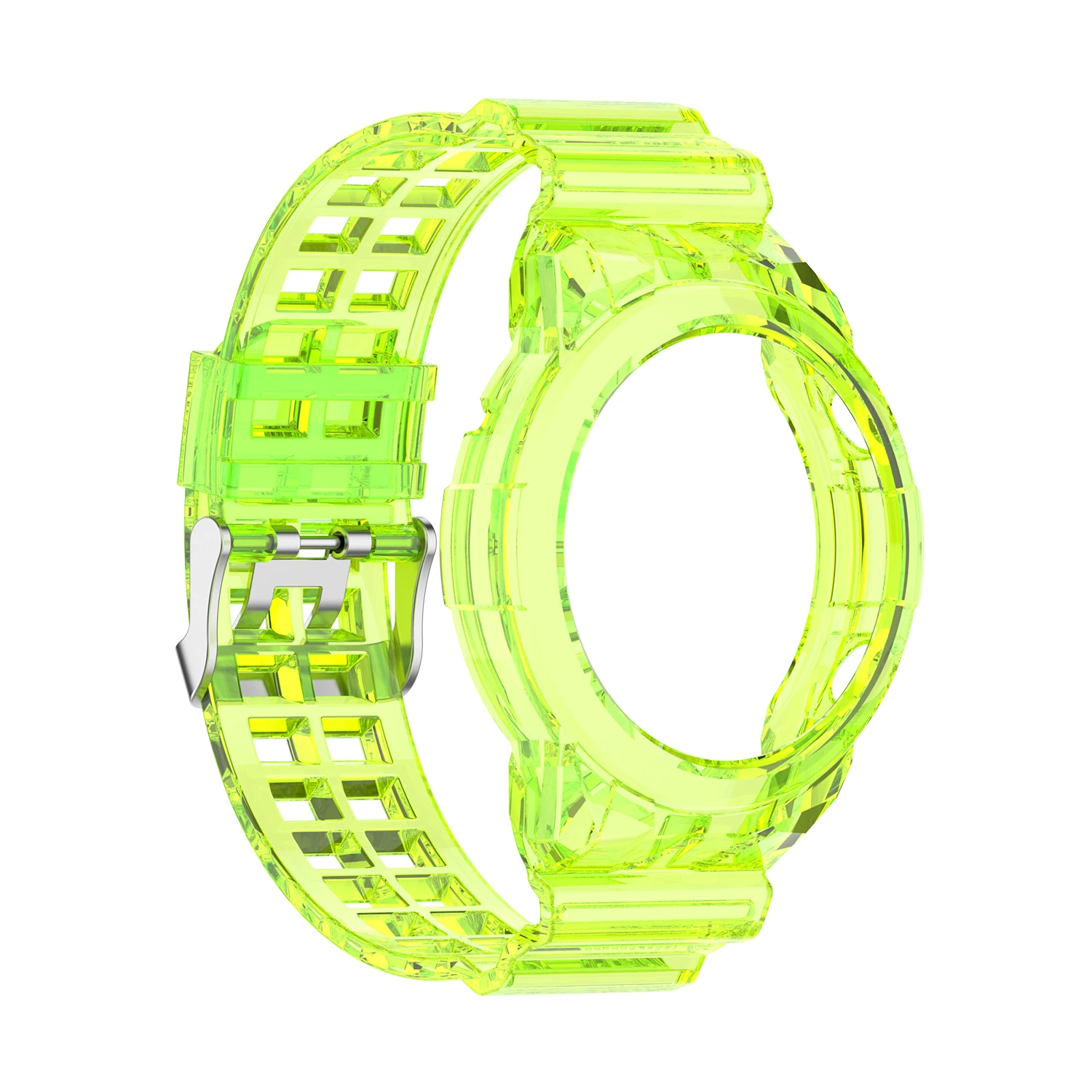 حزام TPU شفاف لساعة HUAWI ، سوار ساعة مدمج ، GT2 46