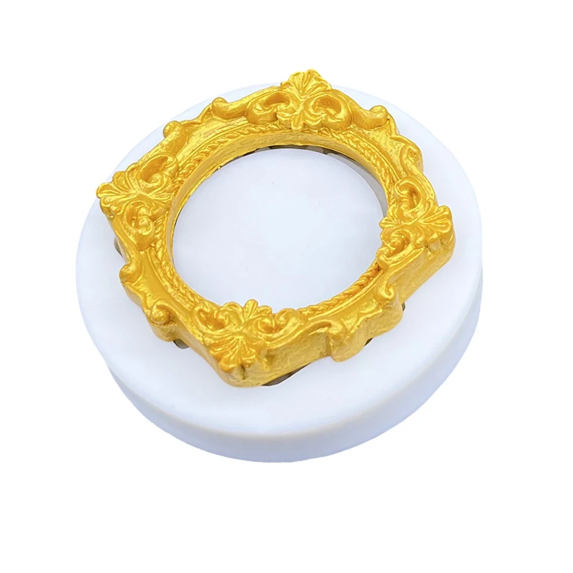 Photo Frame Silicone Mold Sugarcraft Cupcake Baking Mold Resin Tools Fondant Cake Decorating Tools