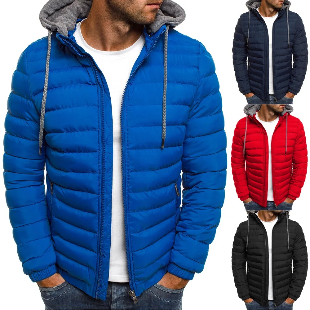 High Quality Winter Jacket Men Hooded Coat Causal Zipper Men's Jackets Parka Warm Clothes Men Streetwear Clothing For Men Coats