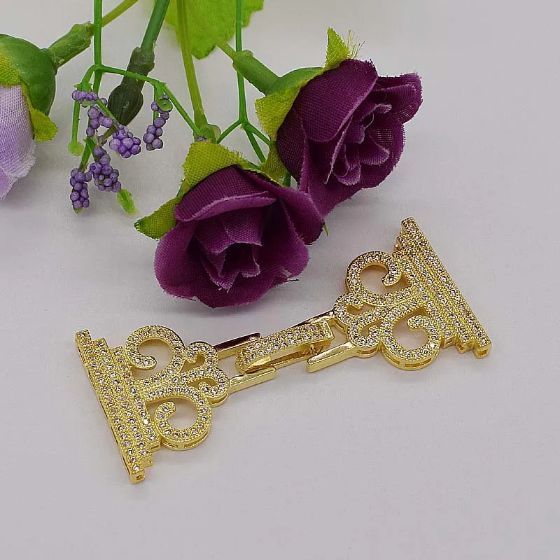 

2 шт./лот 25x60 мм женские высококачественные классические с цирконом, многорядные аксессуары для браслетов с застежкой