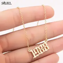 Personalized Year Number Necklace for Women #4