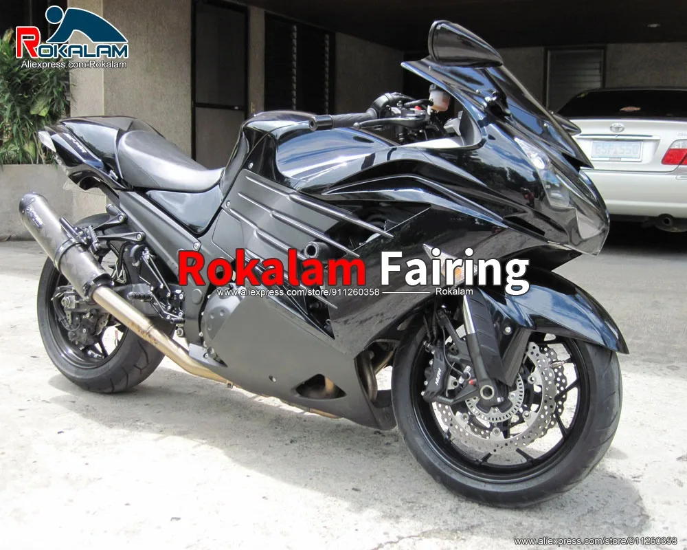 

Aftermarket Bodywork For Kawasaki Ninja ZX14R 2012 2013 2014 2015 All Black ABS Motorcycle Fairing Kit (Injection Molding)