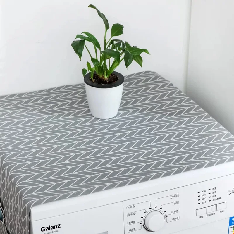 Waterproof Washing Machine Dust Cover Oven Microwave Refrigerator Fridge Top Protector Mat Coffee Drain Pad Table Placemat