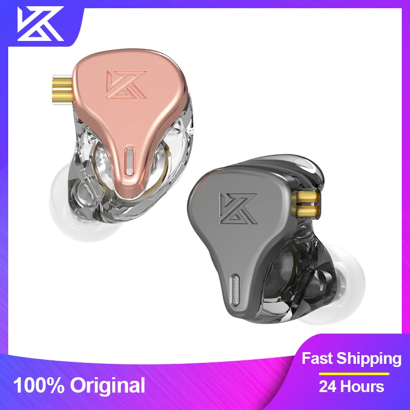 KZ DQ6S Metal Wired Earphone In-Ear Bass Music Monitor Headphones With Microphone Noice Cancelling Sport HiFi Headset