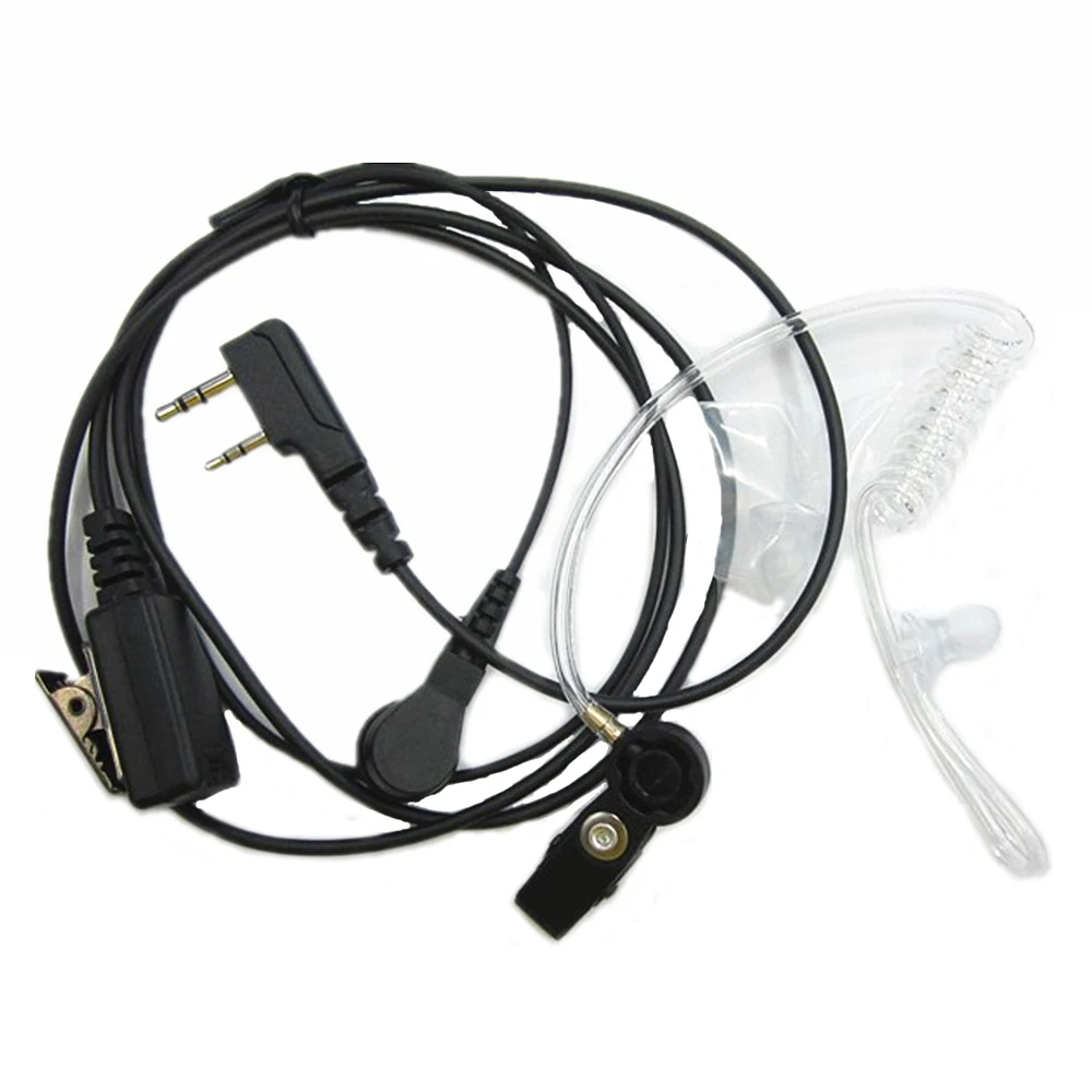 

2pcs 2 pin Acoustic Covert Air Tube Earpiece Headset W/PTT For Kenwood Radio TK-2100 TK-2107 TK-2160 TK-2170 TK3160 TK-3170