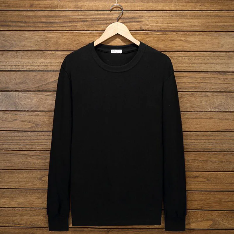 

Autumn large size men cotton t-shirts Long sleeve cartoon deer tees 8XL 10XL home Breathable solid t shirt oversize 70 green red