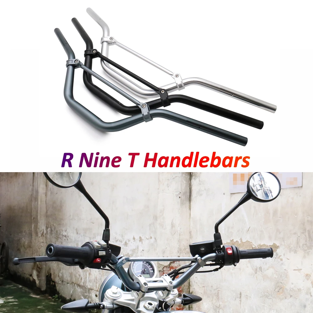 Handle Bars for BMW R Nine T R9T Pure Urban G/S Scrambler 1-1-8'' Handlebars Aluminum Alloy Anodizing Anti-Rust Steering Wheel