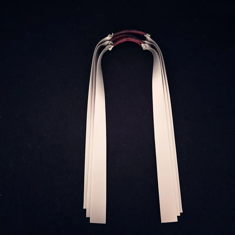 10PCS 1mm Thickness Rubber Band Slingshots Natural Latex Flat Elastic Resilient Tube for Tactical Slingshot Catapult