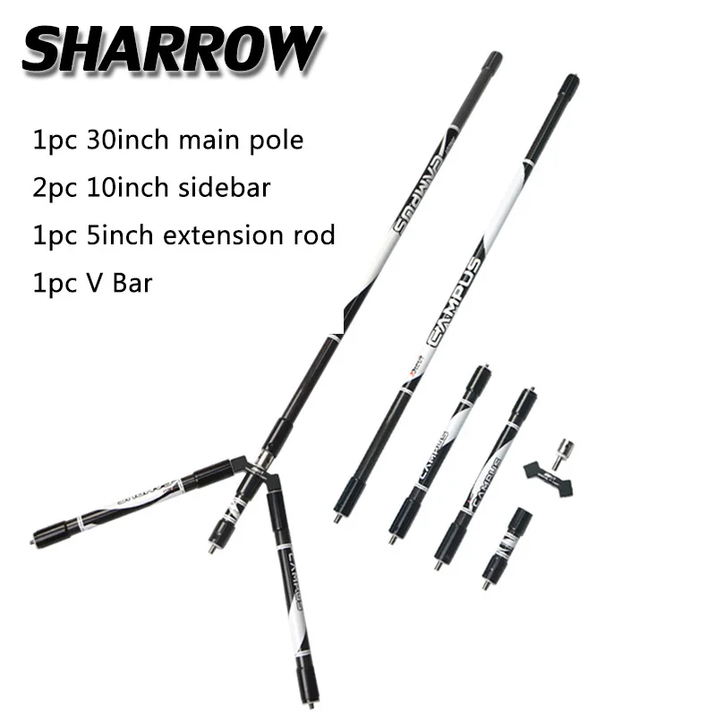 

1Set Archery Carbon Stabilizer System Balance Rod Recurve Compound Bow Damping Competition Shooting Hunting Accessories