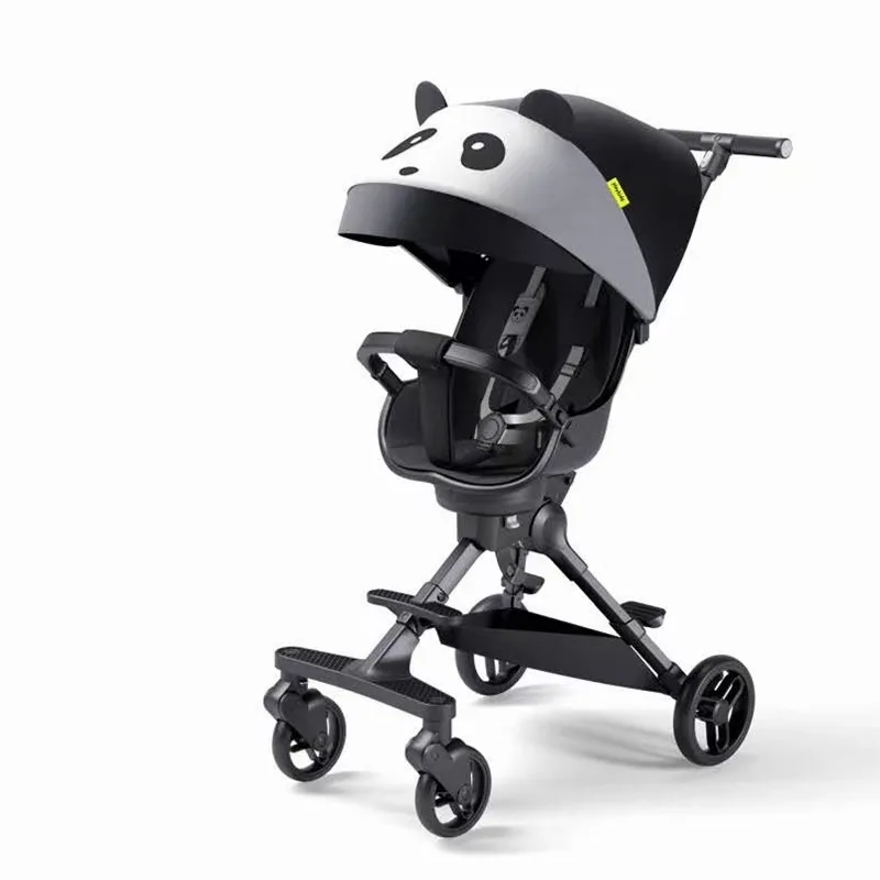 Baby stroller portable foldable baby stroller two way baby stroller portable baby walking artifact four wheel stroller