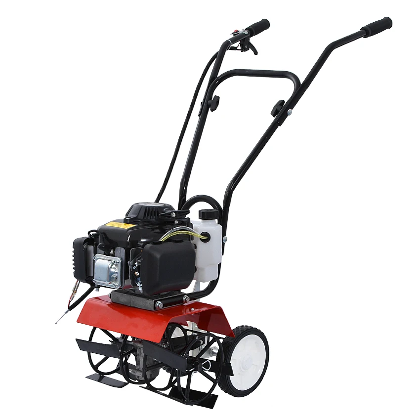 

144 Four-Stroke 2800W High Power Hand Push Ripper Hoe Cultivator Machine Mower Weeding Machine Lightweight Hand Push Type Mower