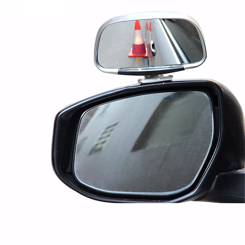 Car Blind Spot Mirror 360 Rotation Adjustable Rear View Mirror Wide Angle Convex Lens for Parking Auxiliary Mirror